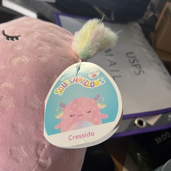 NWT Squishmallows - Cressida The Glow in The Dark Pink Axolotl - 11in - Picture 5 of 5